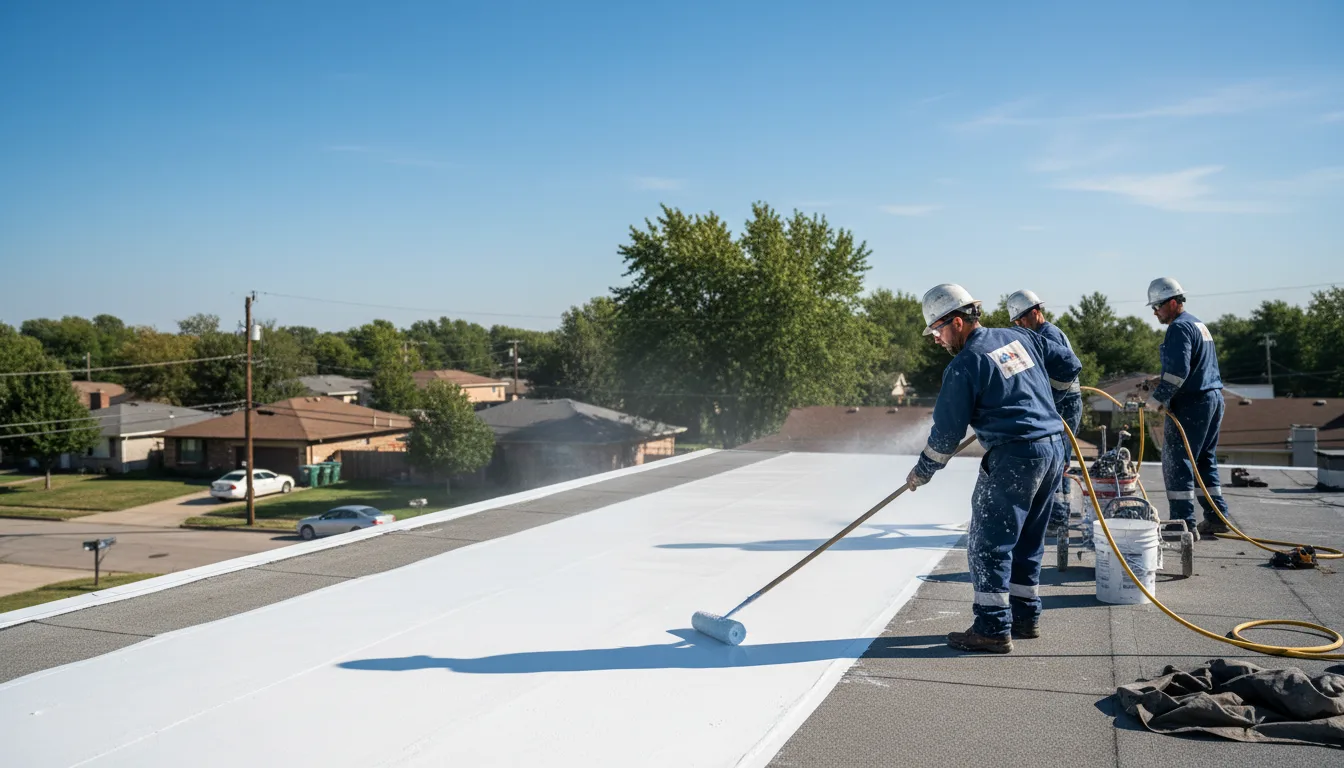 Commercial roof coating in Cunningham, KS near me